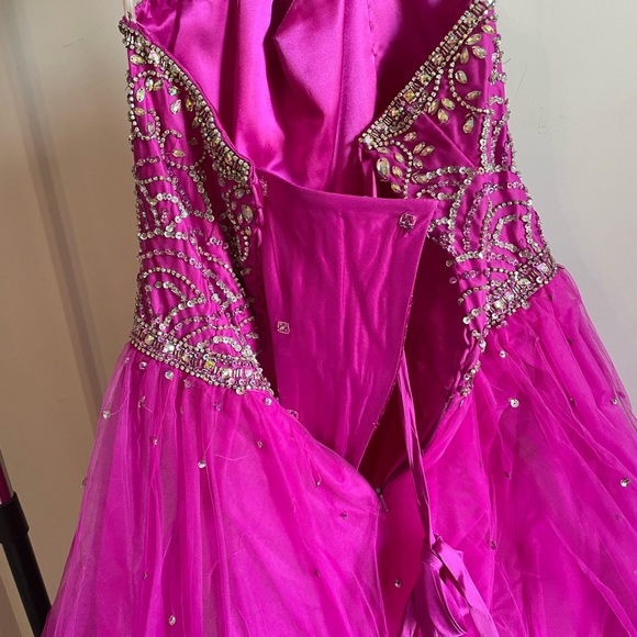 Magenta Dress with Sparkles - Picture 6 of 6